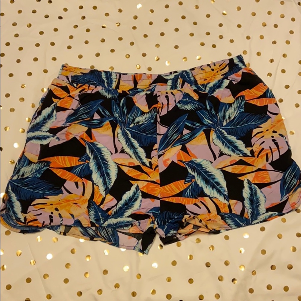 wild fable High Rise Tropical Print Shorts